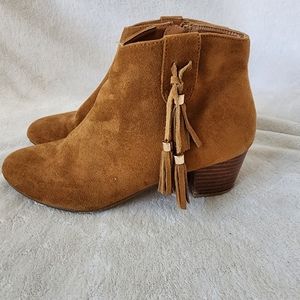 Francesca's Amber 3-Tassel Suede Bootie